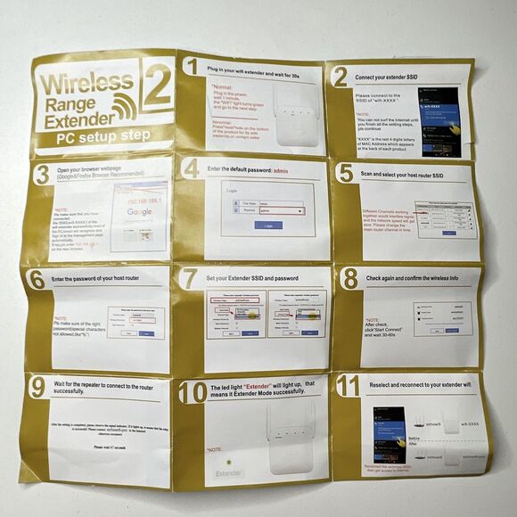 Generic WiFi Extender 300Mbps Wireless Signal Repeater Expend Black with Manual - Picture 7 of 7